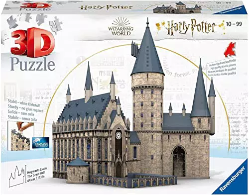 Ravensburger 3D Puzzle 11259 - Harry Potter Castillo de Hogwarts - El Gran Salón - 630 piezas - Para todos los fans de Harry Potter mayores de 10 años