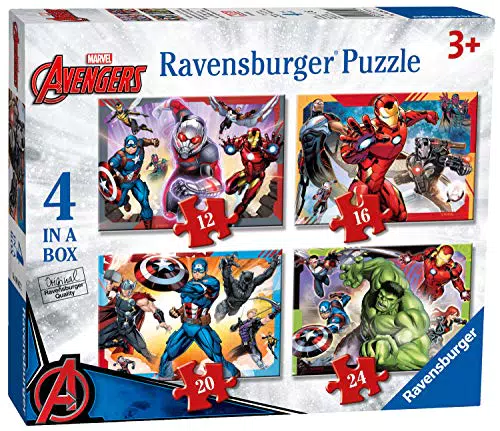 Ravensburger Marvel Avengers 4 in Box Jigsaw Puzzles for Kids Age 3 Years Up