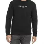 REPLAY M6139L, Sudadera Hombre, Negro, S