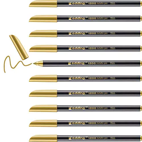 Rotulador edding punta fibra 1200 oro n. 53 punta redonda 1-3 mm