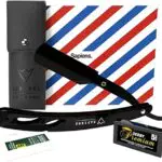 Sapiens Barbershop Navaja Afeitar Barbero - Cuchilla Afeitar Hombre para Barba con 10 Hojas de Afeitar Derby y Funda Protectora - Navaja Afeitar Clasica