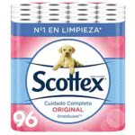 Scottex Original Papel Higiénico - Incluye 6 packs de 16 rollos