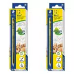 Staedler 120-4 - Pack de 12 lápices, Negro
