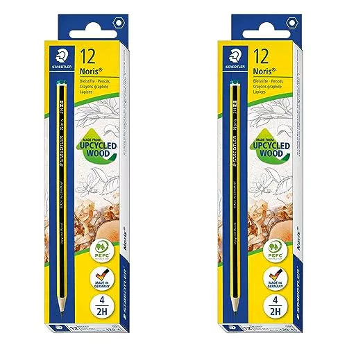 Staedler 120-4 - Pack de 12 lápices, Negro