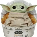 Star Wars Peluche de Baby Yoda de El Mandaloriano, Cuerpo Blando y Base Robusta