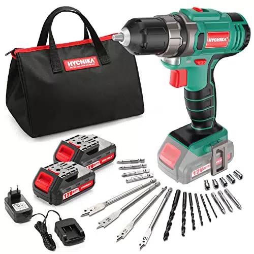 Taladro Atornillador 12V, HYCHIKA Destornillador Eléctrico