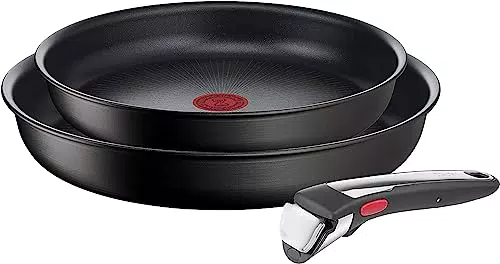 Tefal Ingenio Unlimited On - Juego de 2 Sartenes + Mango extraíble: Sartenes de 22 y 26 cm