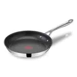 Tefal Jamie Oliver Sartén 24 cm, acero inoxidable, antiadherente reforzado con Titanio