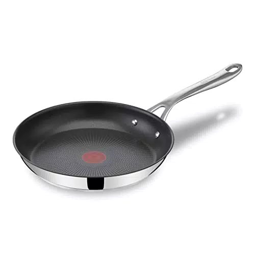 Tefal Jamie Oliver Sartén 24 cm, acero inoxidable, antiadherente reforzado con Titanio