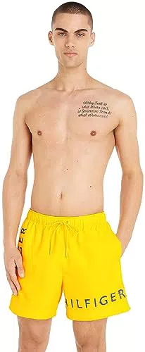 Tommy Hilfiger Medium Drawstring 974, Hombre, Vivid Yellow