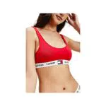 Tommy Hilfiger Mujer Bralette Stretch, Rojo, M
