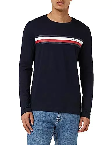 Tommy Hilfiger RWB Monoype Chest Stripe LS tee Camisetas L/S