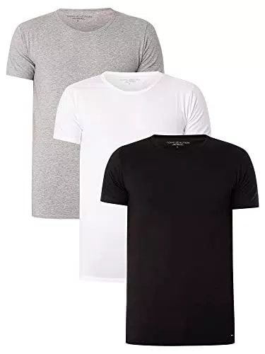 Tommy Hilfiger STRETCH CN TEE SS 3PACK, S/S T-Shirts Hombre