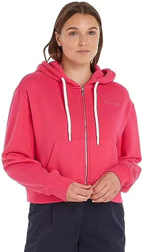Tommy Hilfiger Sudadera con Capucha Reg Hilfiger FR-Terry con Cremallera