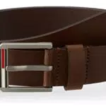 Tommy Jeans TJM Essential Leather 3.5 Cinturón, Cognac