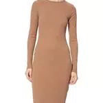 Urban Classics Vestido de Costilla para Mujer, Color Caqui