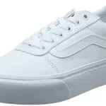 Vans Ward Platform, Zapatillas Mujer, Canvas White