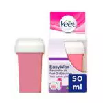 Veet Cera Depilatoria Cartucho Cera de Recambio Roll-On Eléctrico EasyWax con Manteca de Karité para Todo Tipo de Pieles