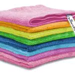 Vileda - Set de 8 bayetas Microfibras Colors, colores variados