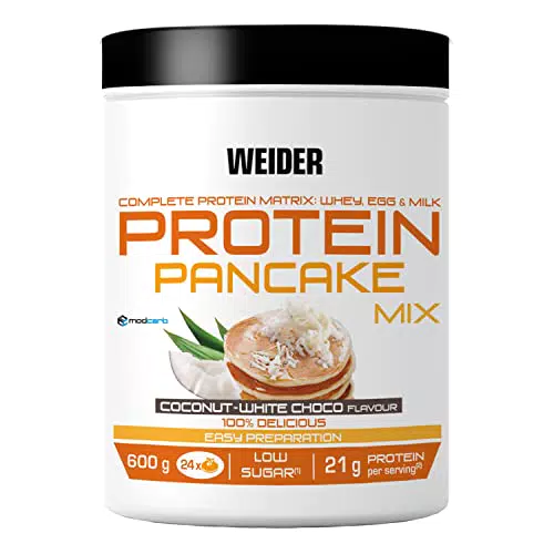 Weider Protein Pancake Mix. Tortitas de harina de avena integral