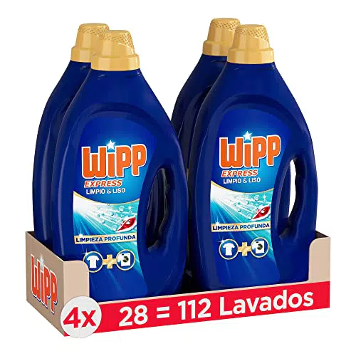 Wipp Express Detergente Líquido Limpio y Liso para lavadora