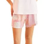 Women'secret Pijama Corto Tirantes Patchwork Blanco 100% algodón Juego