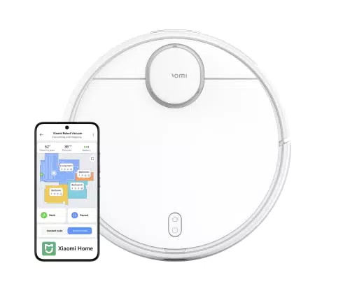 Xiaomi Robot Vacuum S12 - Robot Aspirador y fregasuelos con Sistema Inteligente de navegación láser