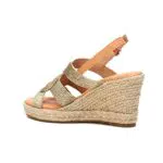 XTI, Sandalias con cuña Mujer, Dorado