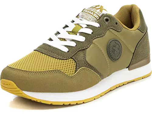 XTI - Zapatilla Cierre de cordón para Hombre, Color: Verde
