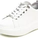 XTI - Zapatilla Cierre de cordón para Mujer, Color: Blanco