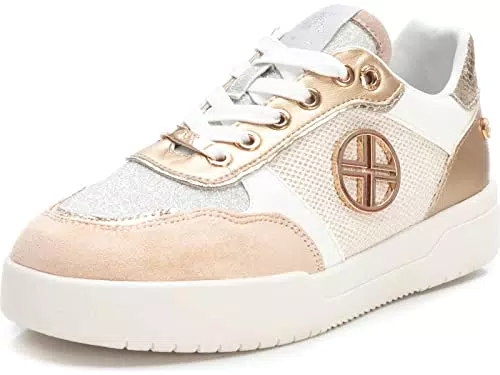 XTI - Zapatilla Cierre de cordón para Mujer, Color: Blanco