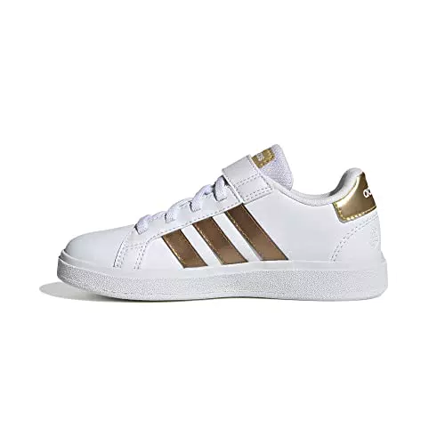 adidas Grand Court 2.0 El K, Zapatos-Alto, Blanco Ftwwht Ftwwht Magold