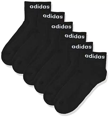 adidas HC Ankle 3PP Calcetines, Unisex, Negro, M