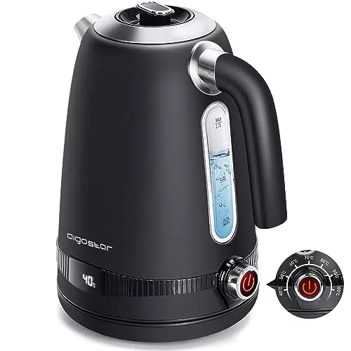 Aigostar Loki - Hervidor de Agua con Regulador de Temperatura Regulable 40°C a 100°C