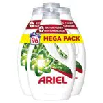 Ariel Detergente Lavadora Liquido, 96 Lavados, Jabon Quitamanchas