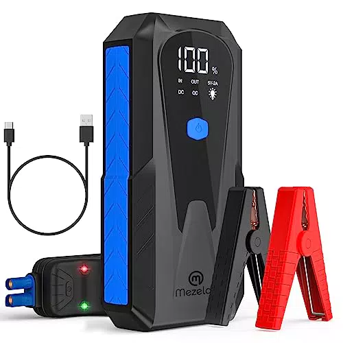 Arrancador de Baterias de Coche, 1200A 21800mAh Arrancador Coche Portatil