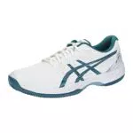 Asics Gel-Game 9 Clay/OC, Tennis Shoe Hombre, White/Restful Teal