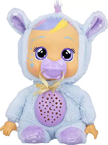 BEBÉS LLORONES Goodnight Starry Sky Jenna, Muñeca suave Quitamiedos para dormir