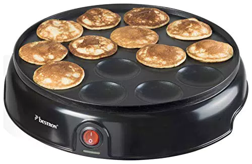 Bestron Sartén para Mini Crepes de Rápido Calentamiento