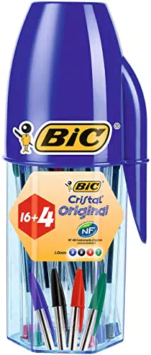 BIC Cristal Original Bolígrafos Punta Media Colores Surtidos