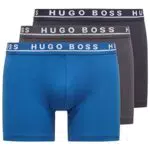 BOSS Boxer Brief 3p Co/El, Bóxer, Hombre, Azul, M