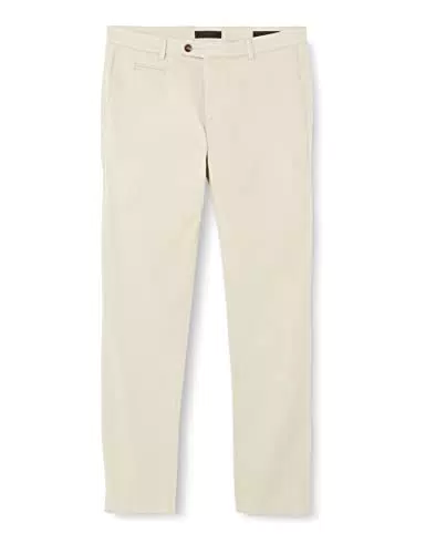 bugatti 4134-36381 Pantalones Slack, Beige-40, 44W x 32L para Hombre