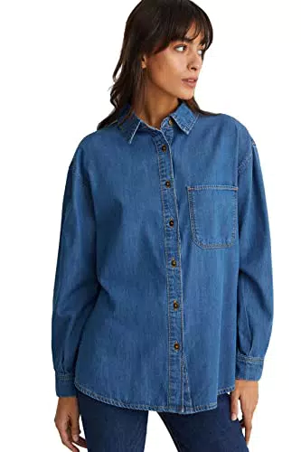 C&A Mujer Camisa Vaqueros - Azul 36