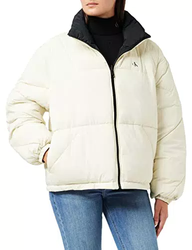 Calvin Klein Acolchado Reversible Chaquetas, CK Black/Eggshell