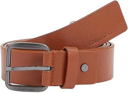 Calvin Klein Adj CK Concise PB 35 mm Cinturones, Dark Tan