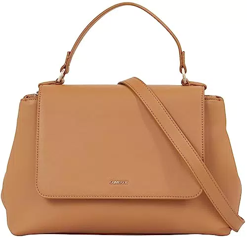 Calvin Klein CK Must Top Handle Tote W/Flap, Crossovers para Mujer