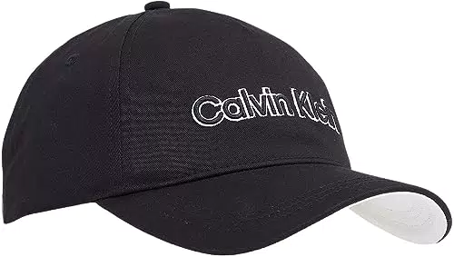 Calvin Klein Gorra Bordada BB Tapa, CK Black, OS para Hombre