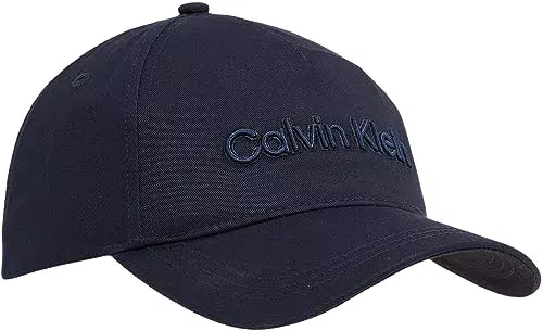 Calvin Klein Gorra Bordada BB Tapa, CK Navy, OS para Hombre