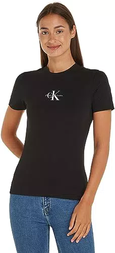 Calvin Klein Jeans Monologo Slim Fit tee S-S, CK Black