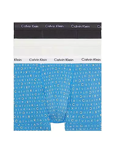 Calvin Klein Trunk 3Pk 62G, Hombre, Ptm Gry/Vprs Gry/Spcblu_sbd Ttl